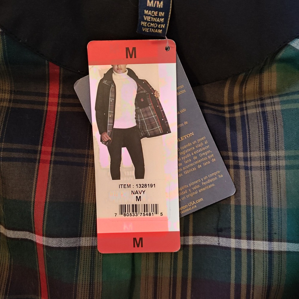 Pendleton Softshell Rain Jacket Women M Navy Blue… - image 7